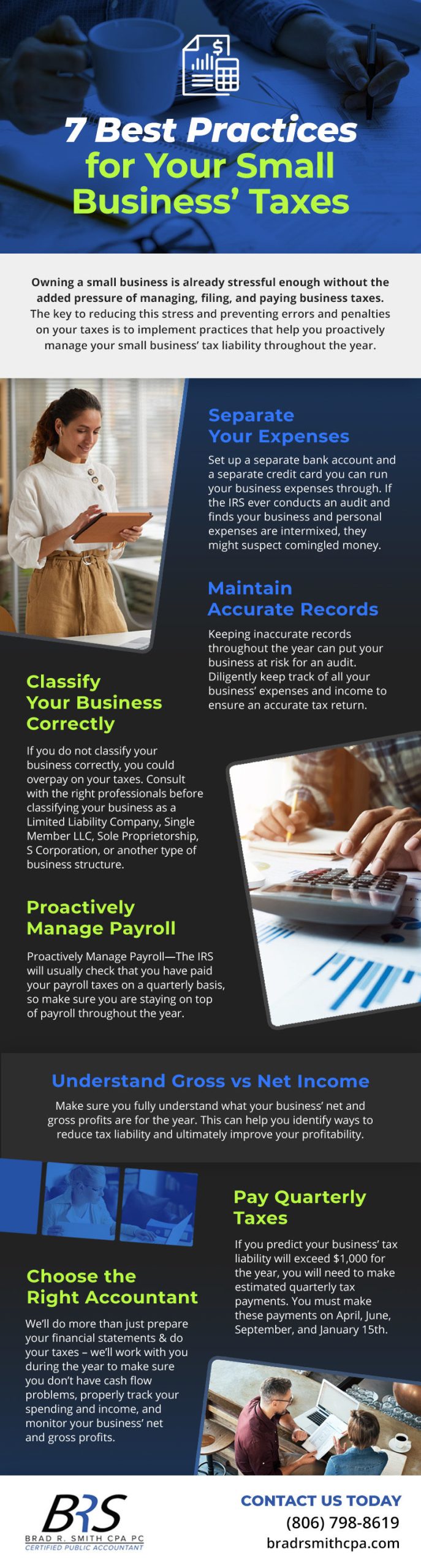 7 Best Practices for Your Small Business’ Taxes [infographic]